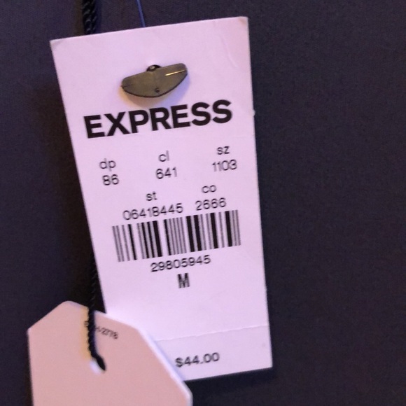 NWT Express dark gray sleeveless contour top - Picture 6 of 6